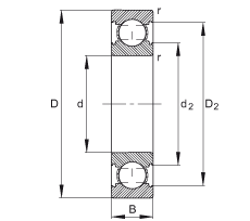 S 6004-C, ă(ni)YC (j) DIN 625-1 ˜ʵҪߴ