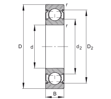 S 6205-C-2Z, ăȲYC  DIN 625-1 ˜ʵҪߴ磬ɂg϶ܷ