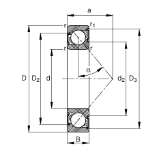 ǽ|S 7204-B-2RS-TVP, (j) DIN 628-1 (bio)(zhn)Ҫߴ|  = 40ɂ(c)ܷ