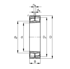 {(dio)ĝLS 22220-E1-K, (j) DIN 635-2 (bio)(zhn)Ҫߴ, FF 1:12